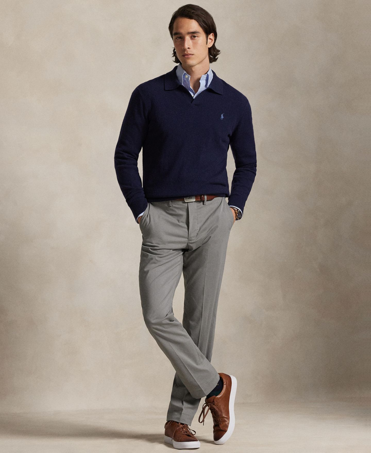 Мужские брюки Polo Ralph Lauren Norwich Chino, цвет: Серый — фото 2