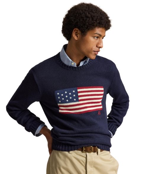 Свитер Polo Ralph Lauren Unisex The Iconic Flag, цвет: Синий