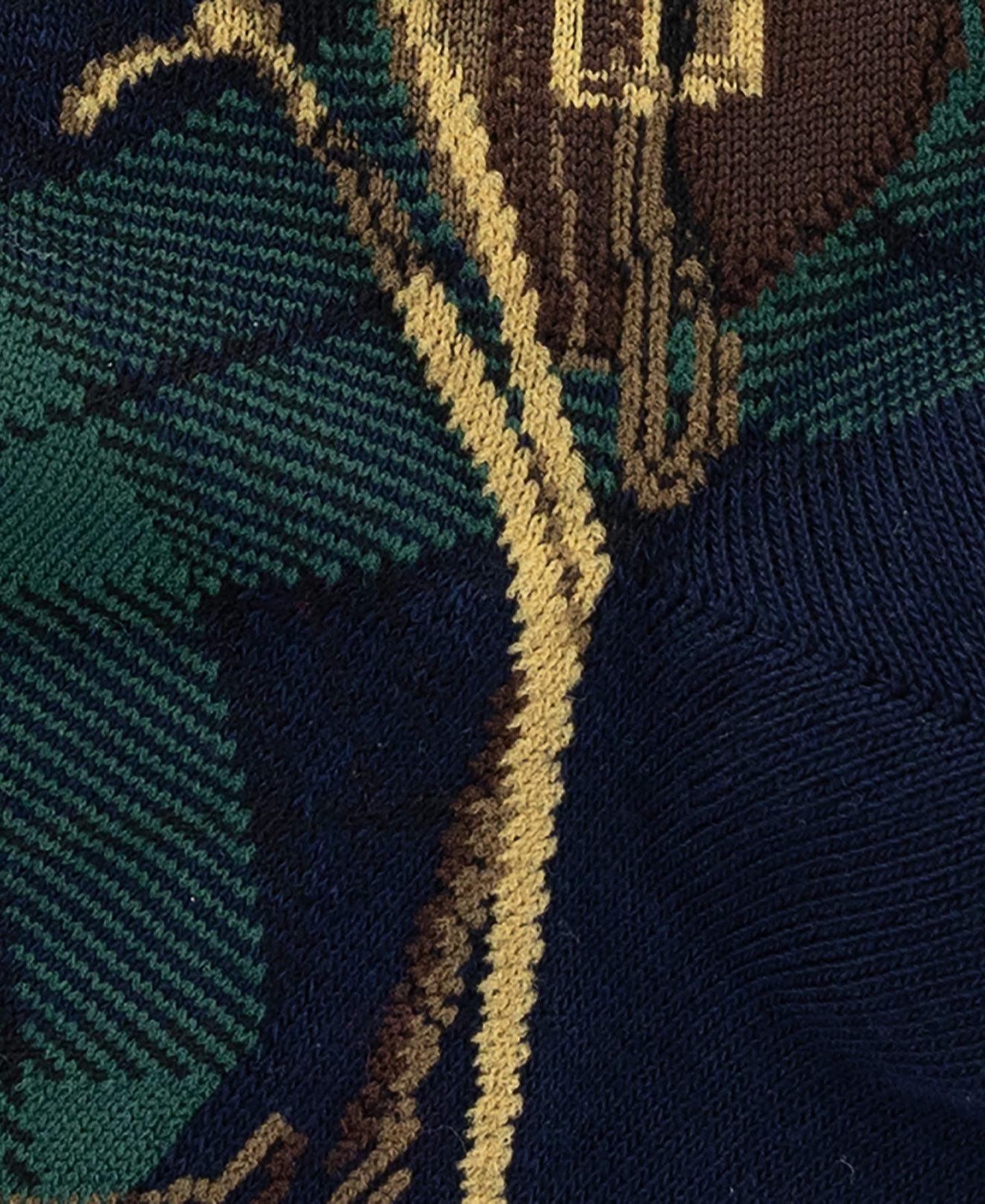 Носки для мужчин, средней высоты, в рубчик, 2 шт. — Polo Ralph Lauren, цвет: Тёмно-зелёный — фото 4