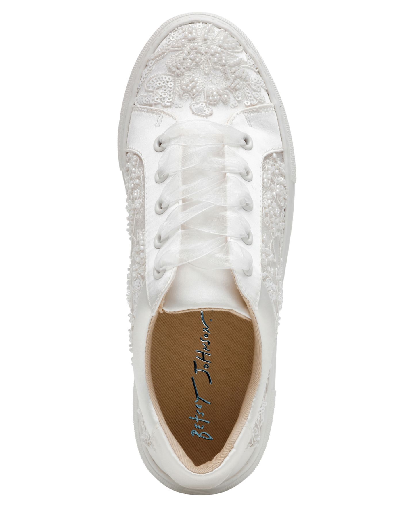 Женские кроссовки Betsey Johnson Theaa Fashion Lace-Up, цвет: Слоновая кость — фото 4