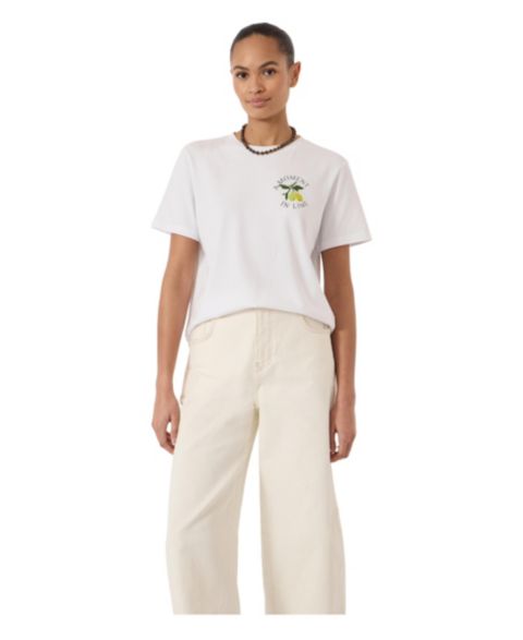 Женская футболка Hush 100% Cotton Short Sleeve, цвет: Белый
