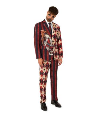 Men's Suits Scary Clown Red
