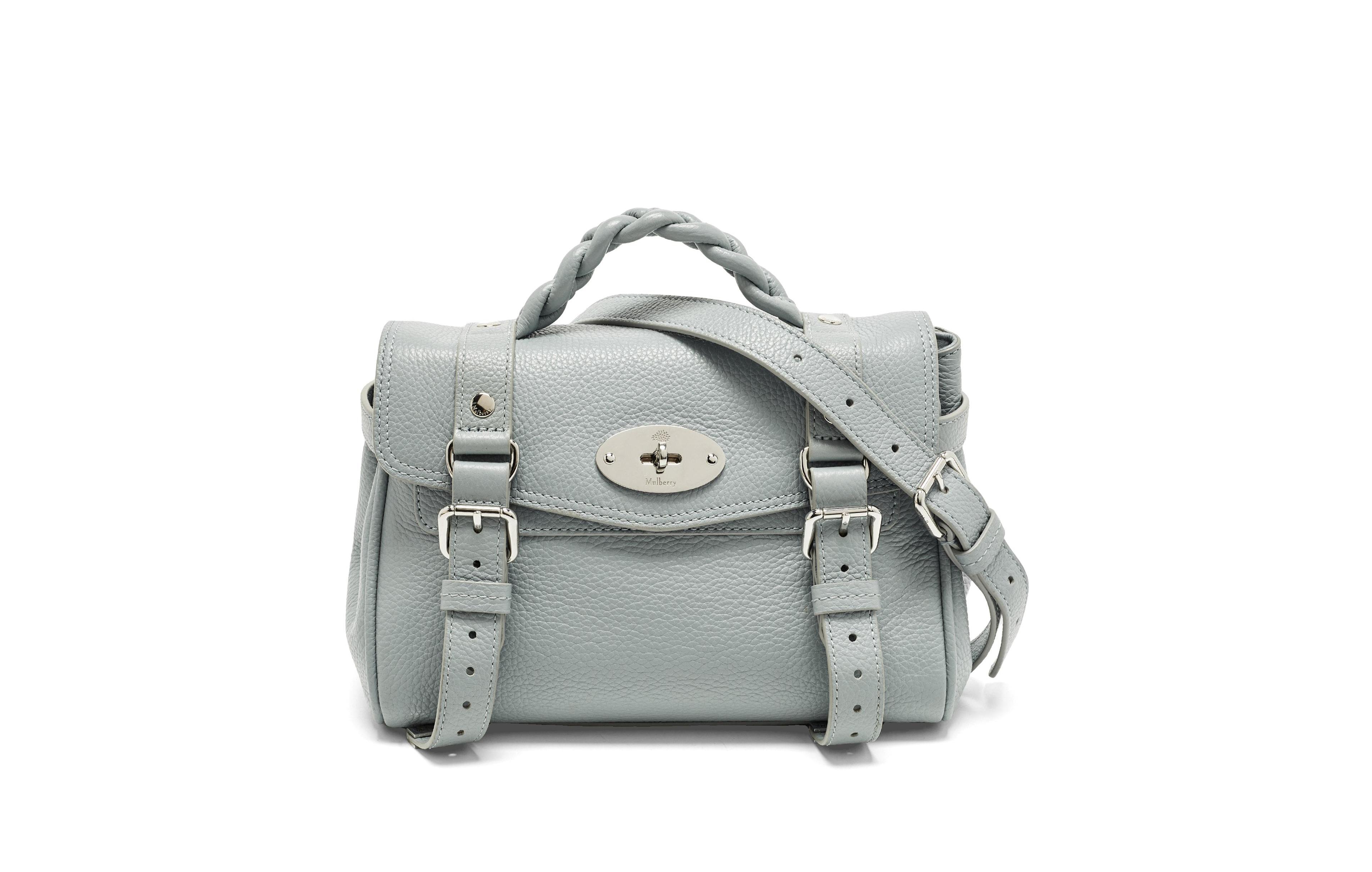 Pre-Owned Mulberry Women's Alexa Mini Pebbled Leather Satchel