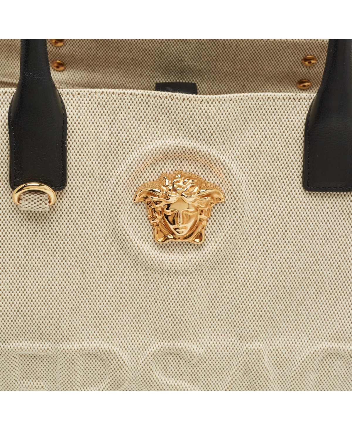 Pre-Owned Versace Women's La Medusa Canvas Tote