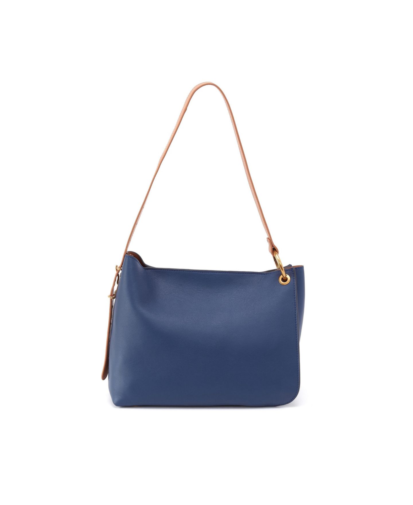 Женская сумка HOBO Rayna Double-Faced Leather Shoulder, цвет: Тёмно-синий — фото 1