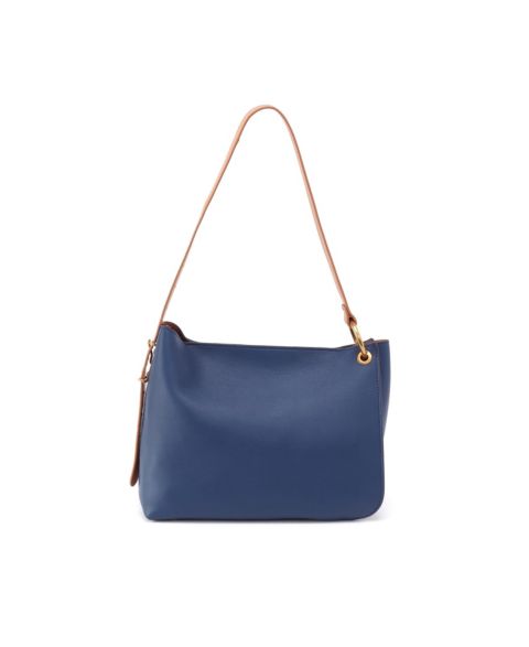 Женская сумка HOBO Rayna Double-Faced Leather Shoulder, цвет: Тёмно-синий