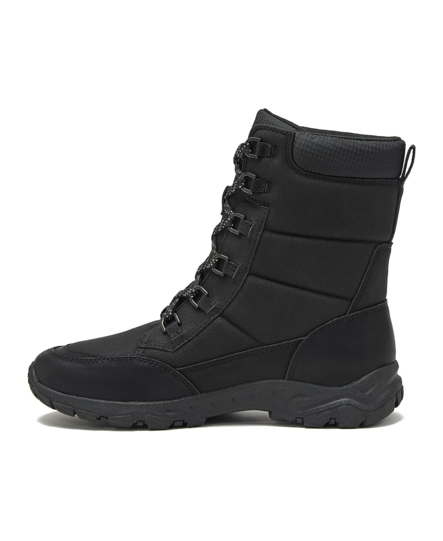 Мужские ботинки Lands' End Wide Width Expedition Trail Waterproof Lace Up Snow Boots, цвет: Чёрный — фото 3