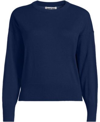 Plus Size Drifter Lite Double Trim Crew Sweater