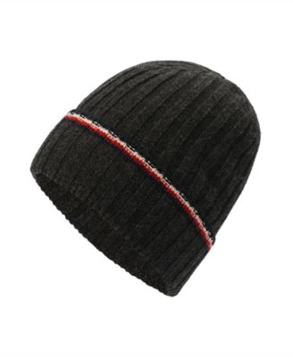 Ribbed-Knit Global Stripe Beanie