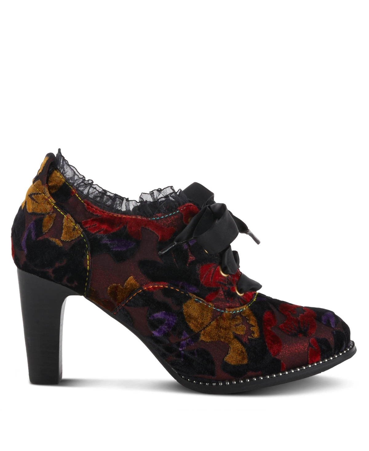 L'Artiste Women's Spring Step Pritz Shootie with Lace Detail