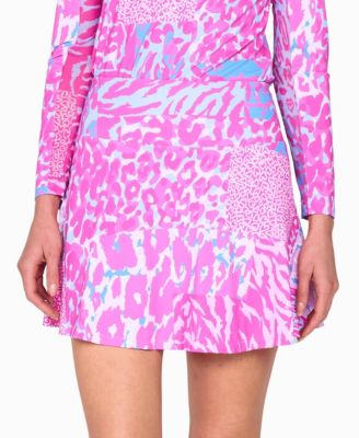 Women's Mini Golf Back Yoke Ruffle Skort