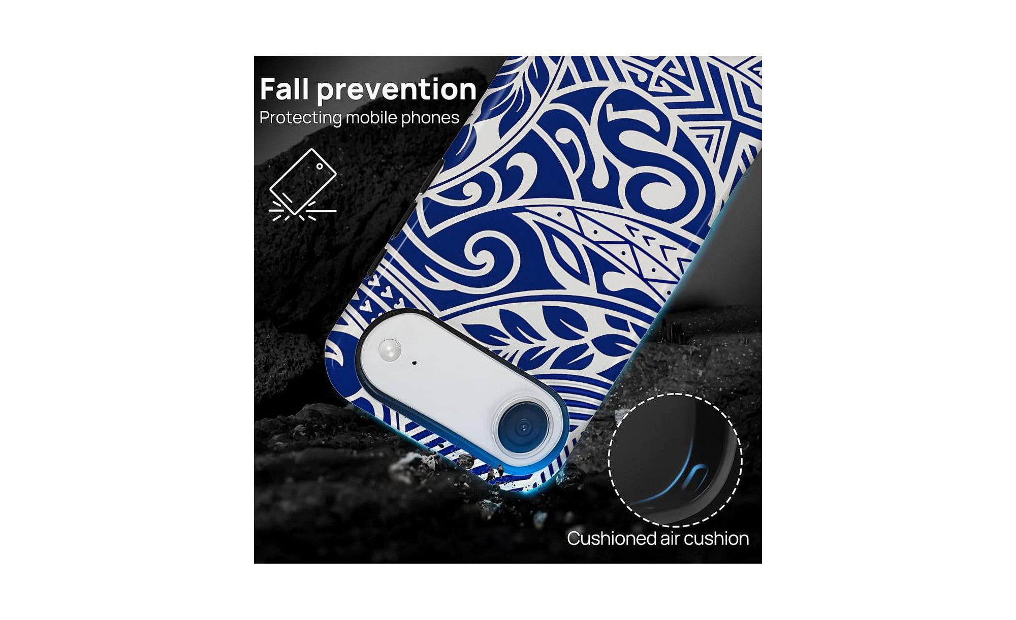 Ocean Tribal Flow Dual-Layer Shockproof Case for iPhone 16 Pro Max — Image 8