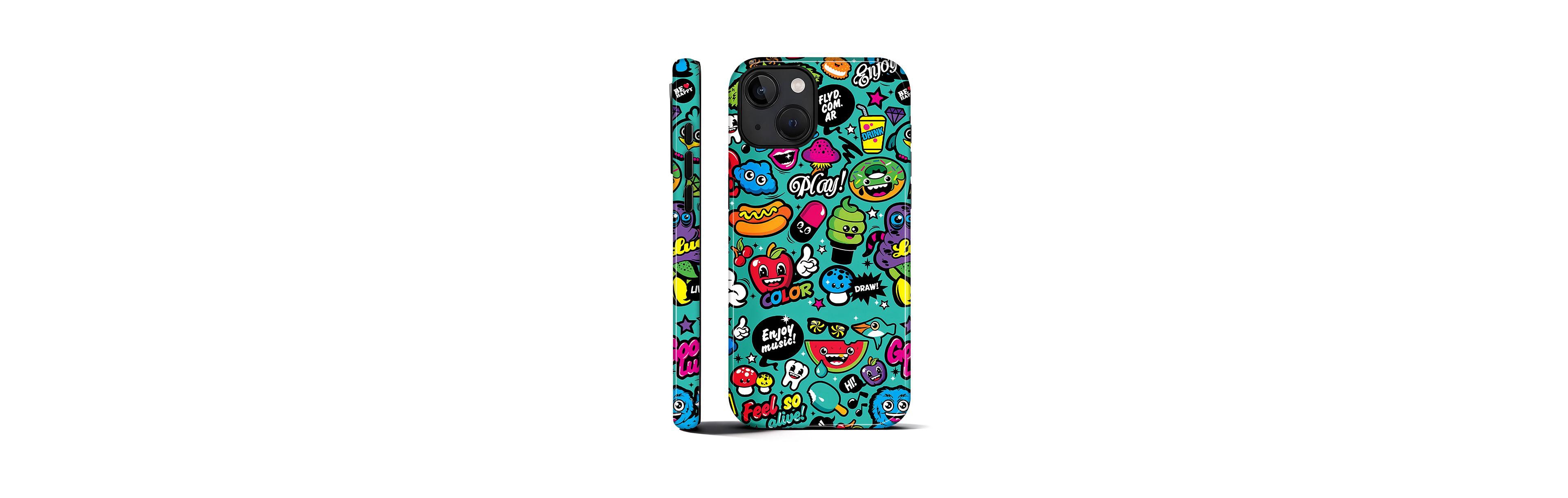 Lisen Sticker Playground Dual-Layer Shockproof Phone Case Compatible with Apple iPhone 17