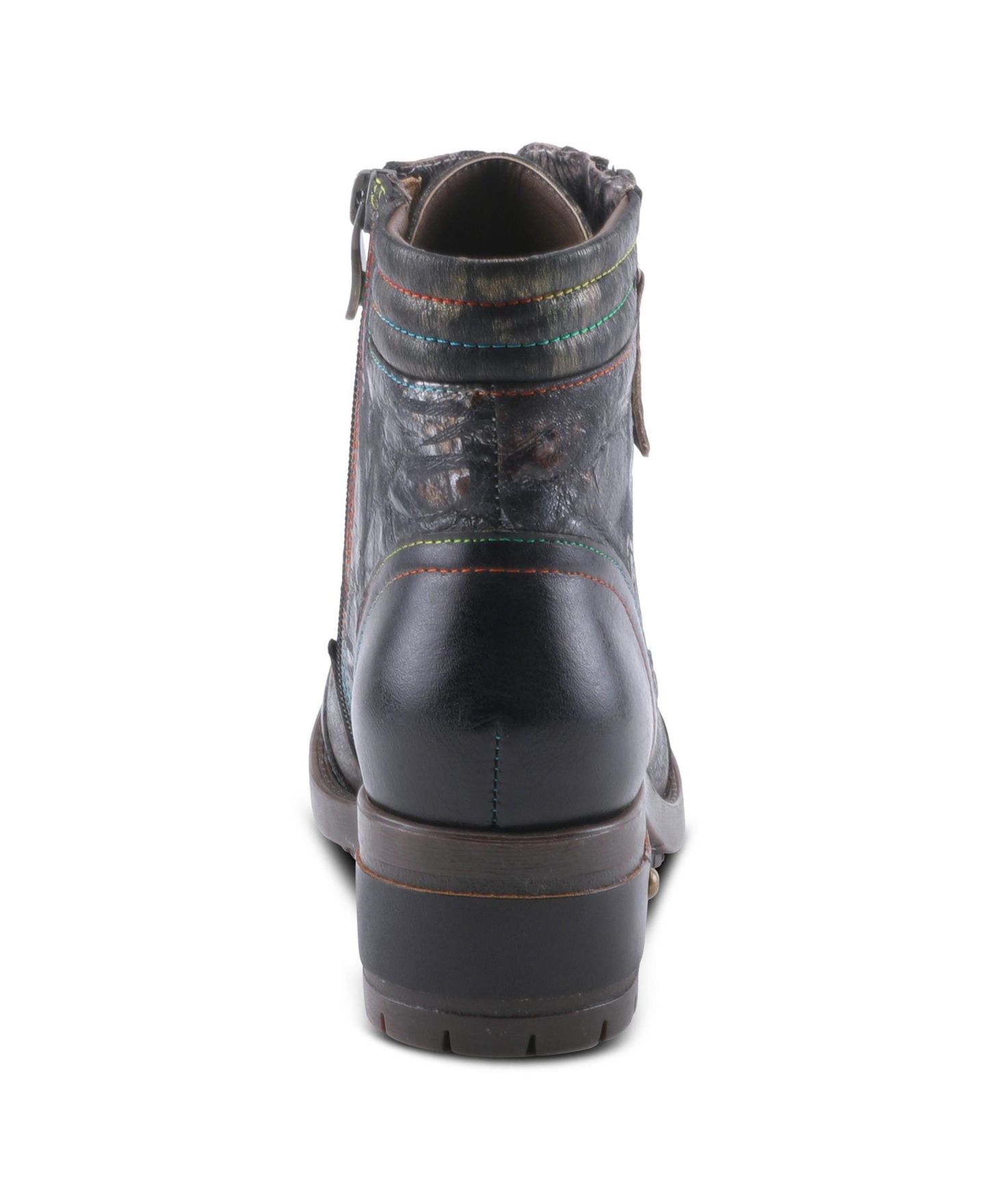 Женские ботинки L'Artiste Sunsetride Lace-Up Boot Mid with Full Grain Leather Upper, цвет: Чёрный разноцветный — фото 5
