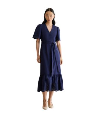 Women's Meghan Broderie Cutwork Midi Dress
