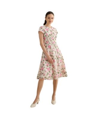 Women's Tia Embroidered Floral Midi Dress