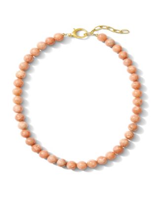 Smooth Round Gemstone Necklace