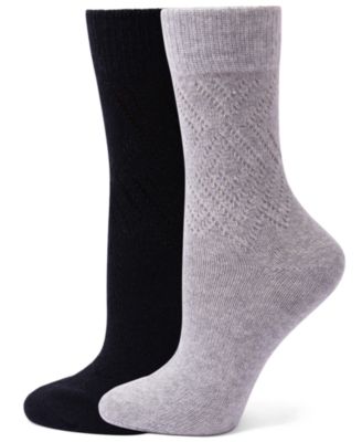 Women's Pointelle Argyle Boot Socks, 2-Pack