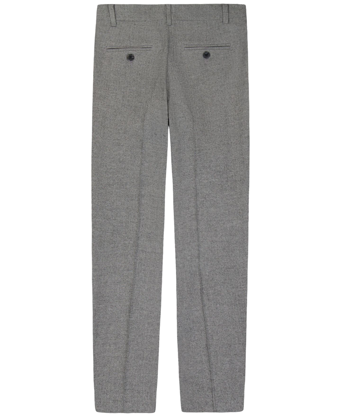 Брюки Tommy Hilfiger Brushed Herringbone Straight-Leg Pants для мальчиков, цвет: Серый меланжевый — фото 2