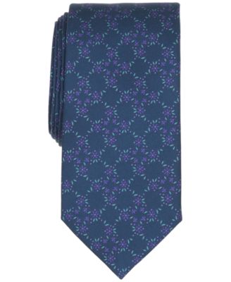 Luxury Men's Highland Floral Silk Classic Tie