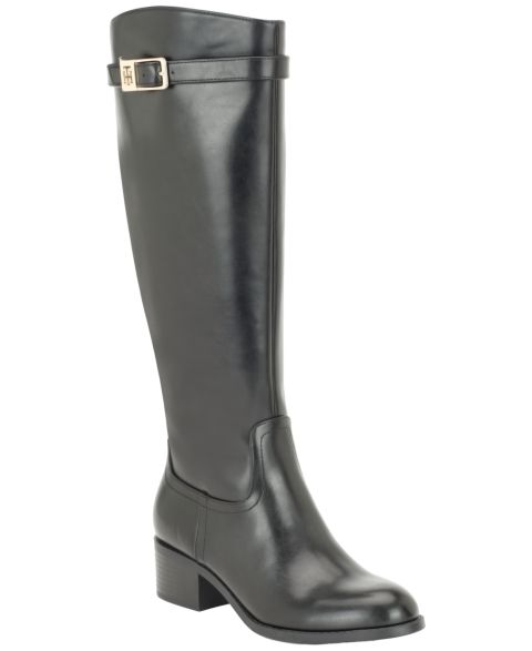 Женские ботинки Tommy Hilfiger Dorrie Tall Riding, цвет: Чёрный