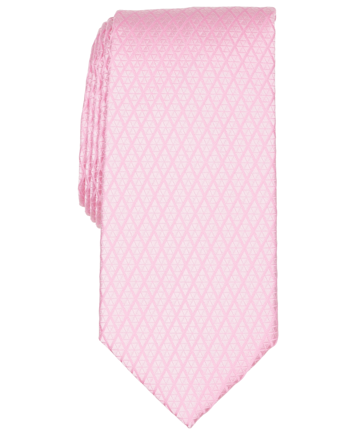 Perry Ellis Portfolio Men's Vantura Geo Geometric Tie - Pink