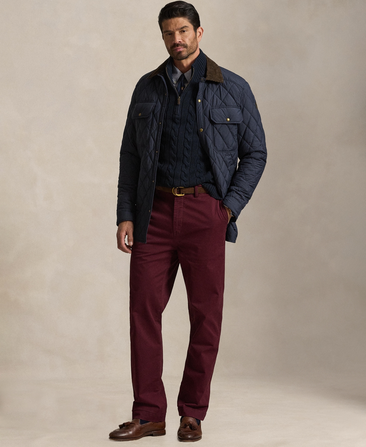 Polo Ralph Lauren Men's Big & Tall Beaton Quilted Snap-Front Jacket