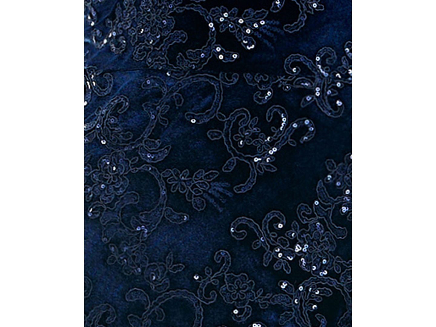 Женские платья SENI & CADE Bow-Back Velvet Sequin-Embellished Gown, цвет: Тёмно-синий — фото 6
