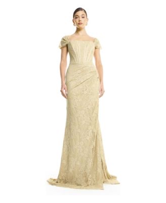 Women's Off-Shoulder Lace Mermaid Gown