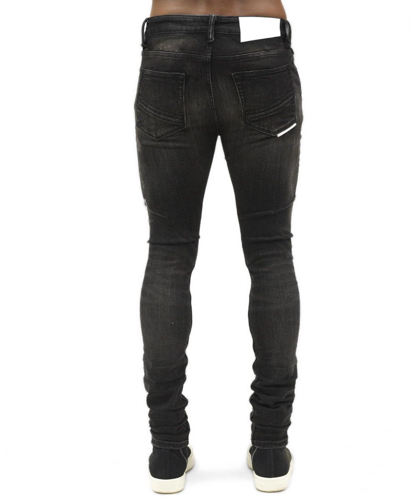 Мужские джинсы Hvman Chosen To Prevail x Cult Strat Super Skinny Stretch Low-Rise, цвет: Shale — фото 3