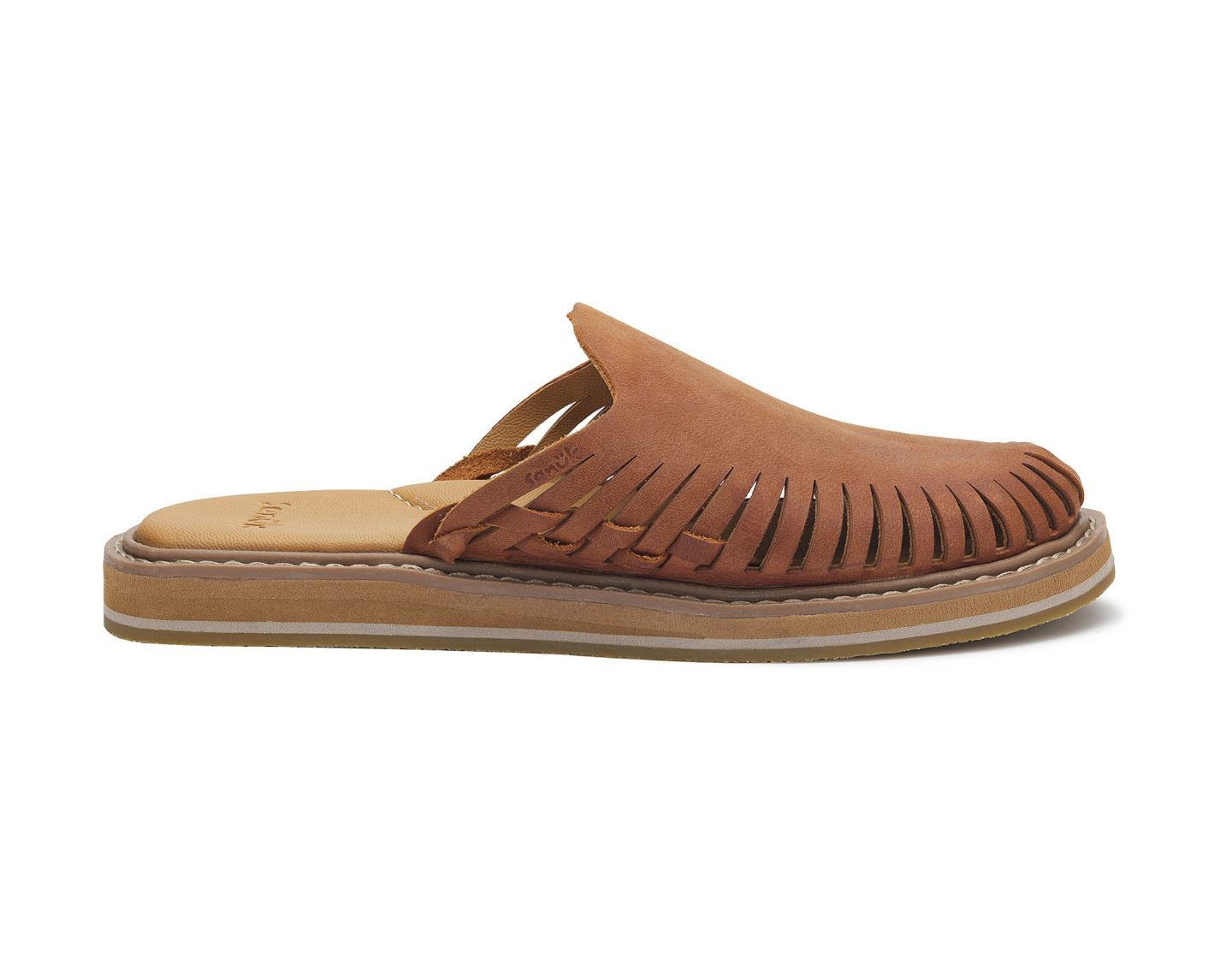 Женские сабо Sanuk You Got My Back Woven - Women Mules, цвет: Каштановый — фото 5