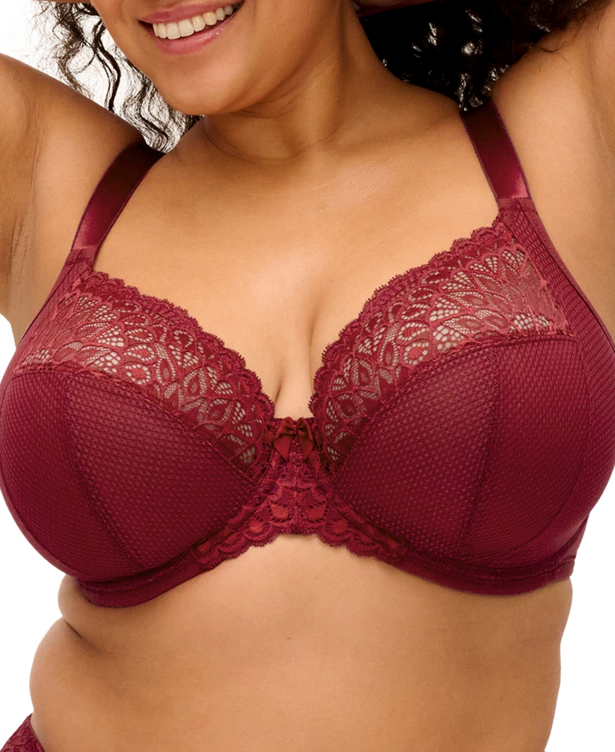 Elomi Tiernie Plus Size Plunge Bra - TIBRED