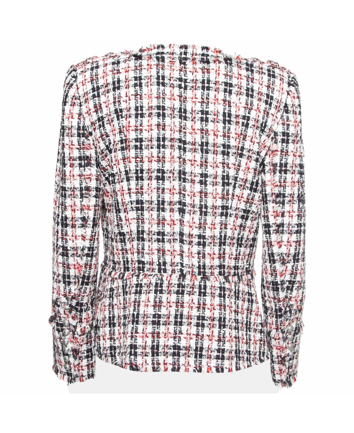 Pre-Owned Balmain Women's Tweed Button Embellished Jacket