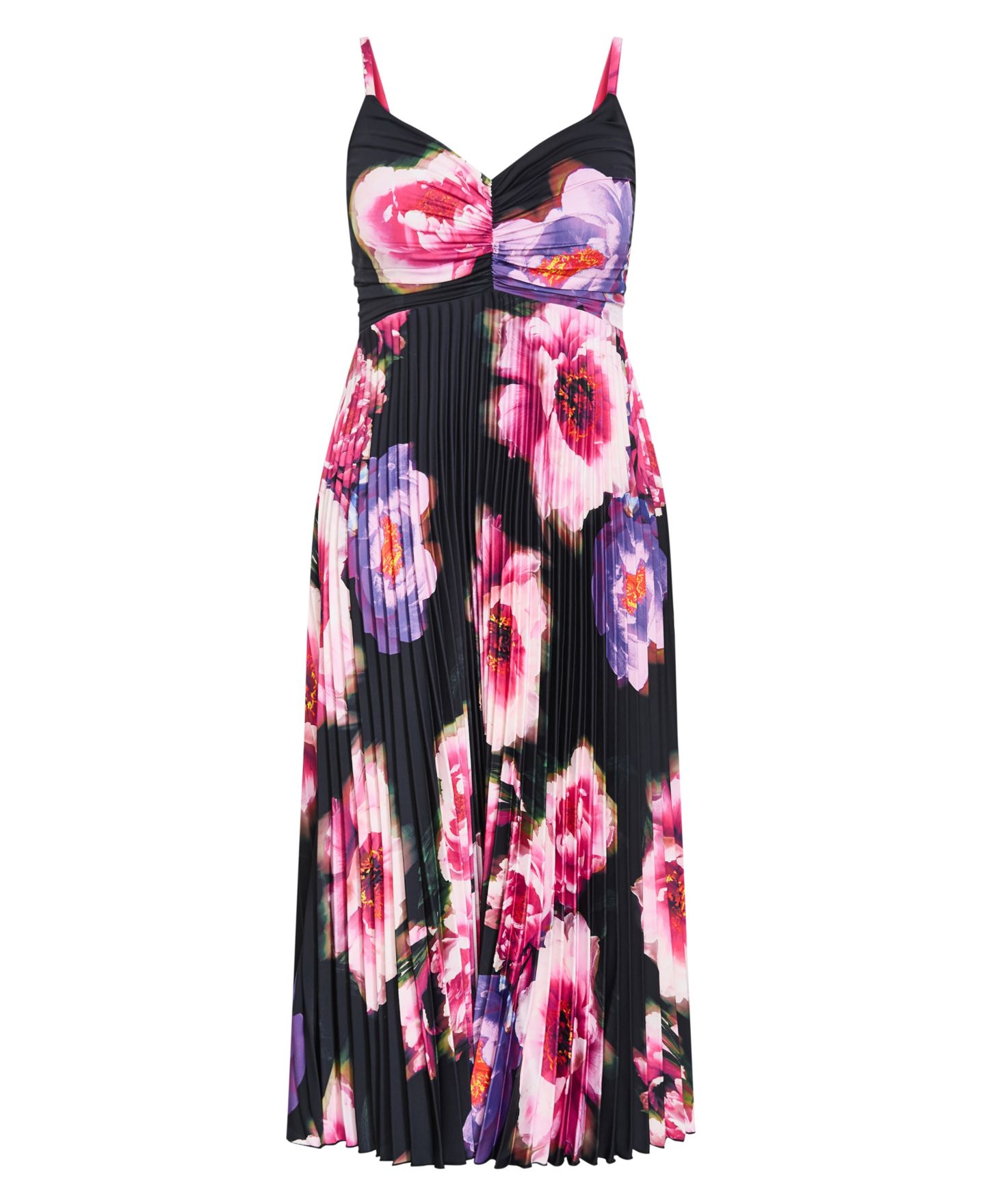 Женское платье CITY CHIC Ariana Print Pleat Maxi, цвет: Розовый — фото 5