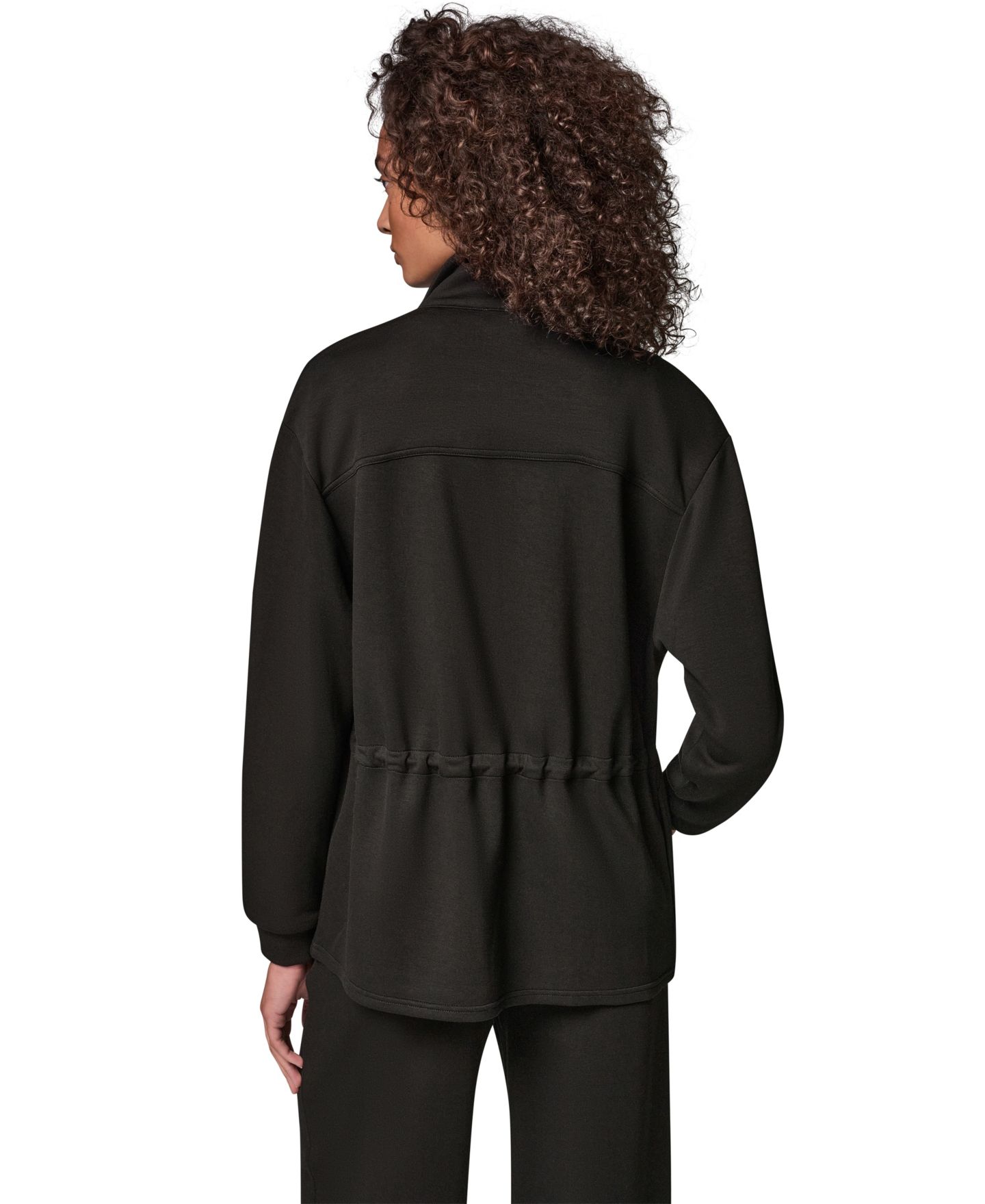 Женская куртка Donna Karan Weekend Jet Setter Utility Lightweight Mock Neck, цвет: Чёрный — фото 10