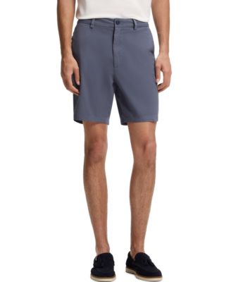 Men's Stretch-Cotton Twill Modern-Fit Shorts, 8" Inseam
