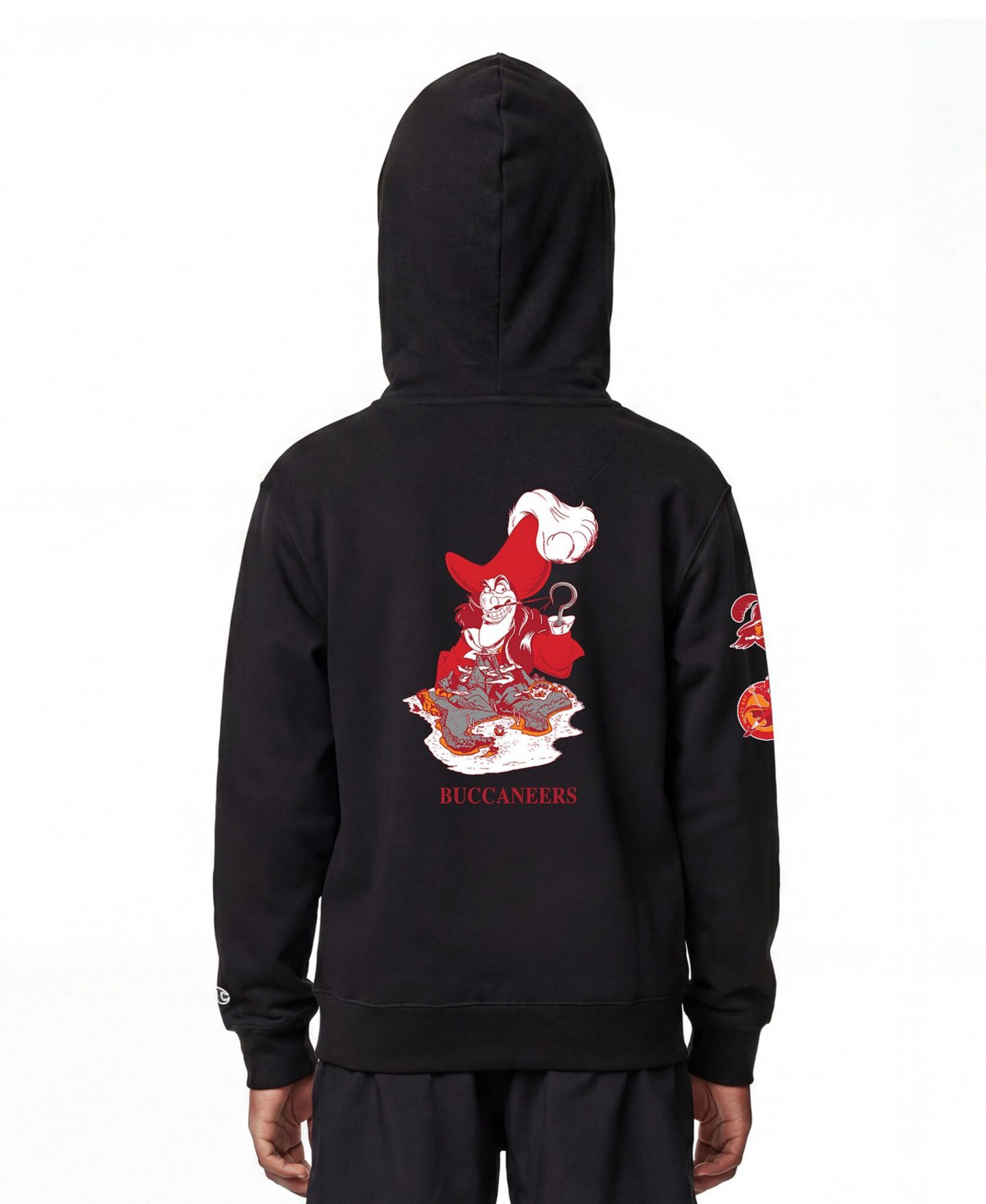 Детское худи Champion Black Tampa Bay Buccaneers Disney X Champion Full-Zip — фото 5
