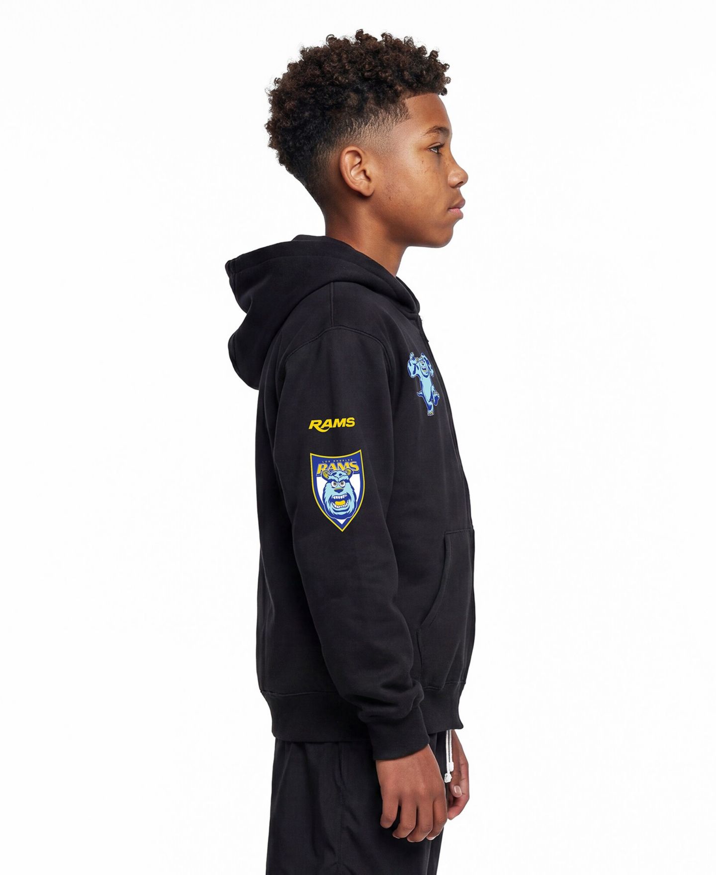 Детское худи Champion Black Los Angeles Rams Disney X Champion Full-Zip — фото 2