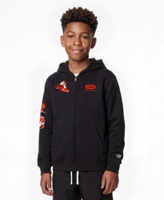 Big Boys and Girls Black Cincinnati Bengals Disney X Champion Full-Zip Hoodie