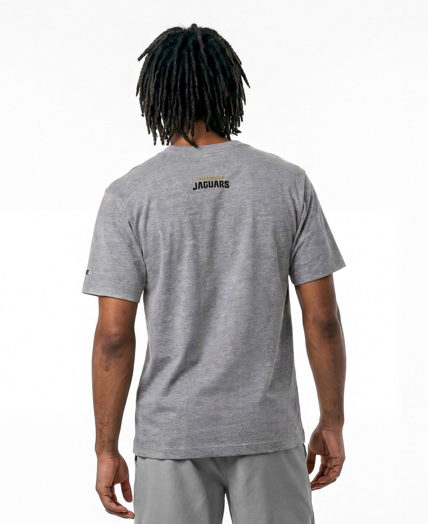 Мужская футболка Champion Gray Jacksonville Jaguars Disney X Champion All Star — фото 4