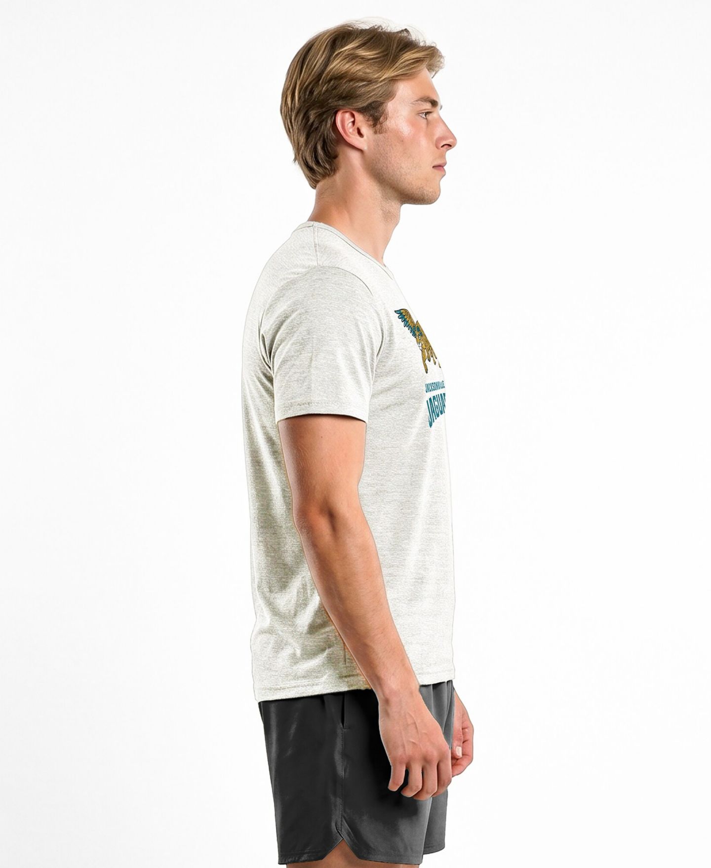 Мужская футболка Champion Cream Jacksonville Jaguars Disney X Champion Tri-Blend — фото 4