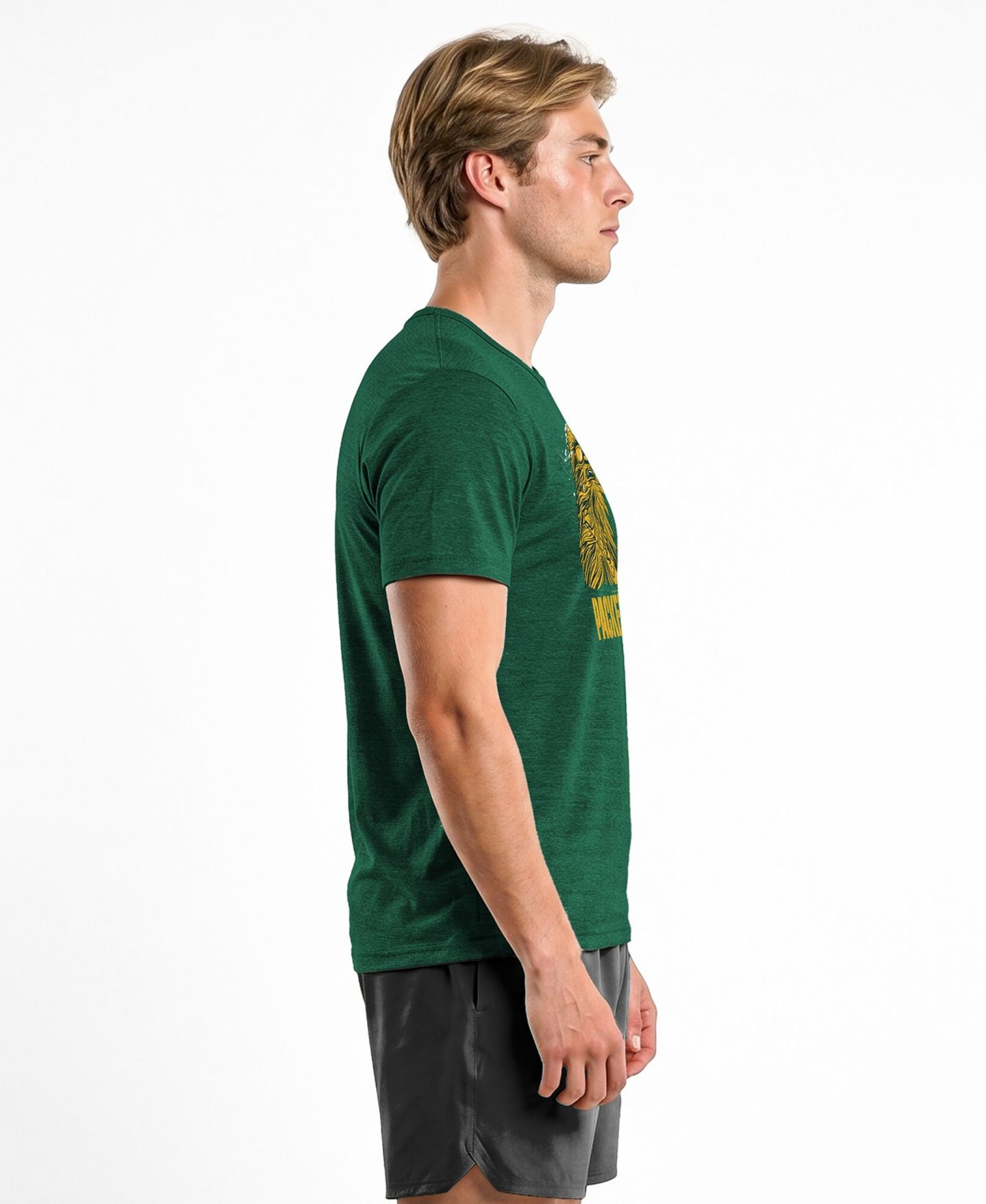 Мужская футболка Champion Dark Green Bay Packers Disney X Champion Tri-Blend — фото 3