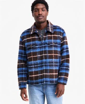 Men's Plaid Shirt Jacket