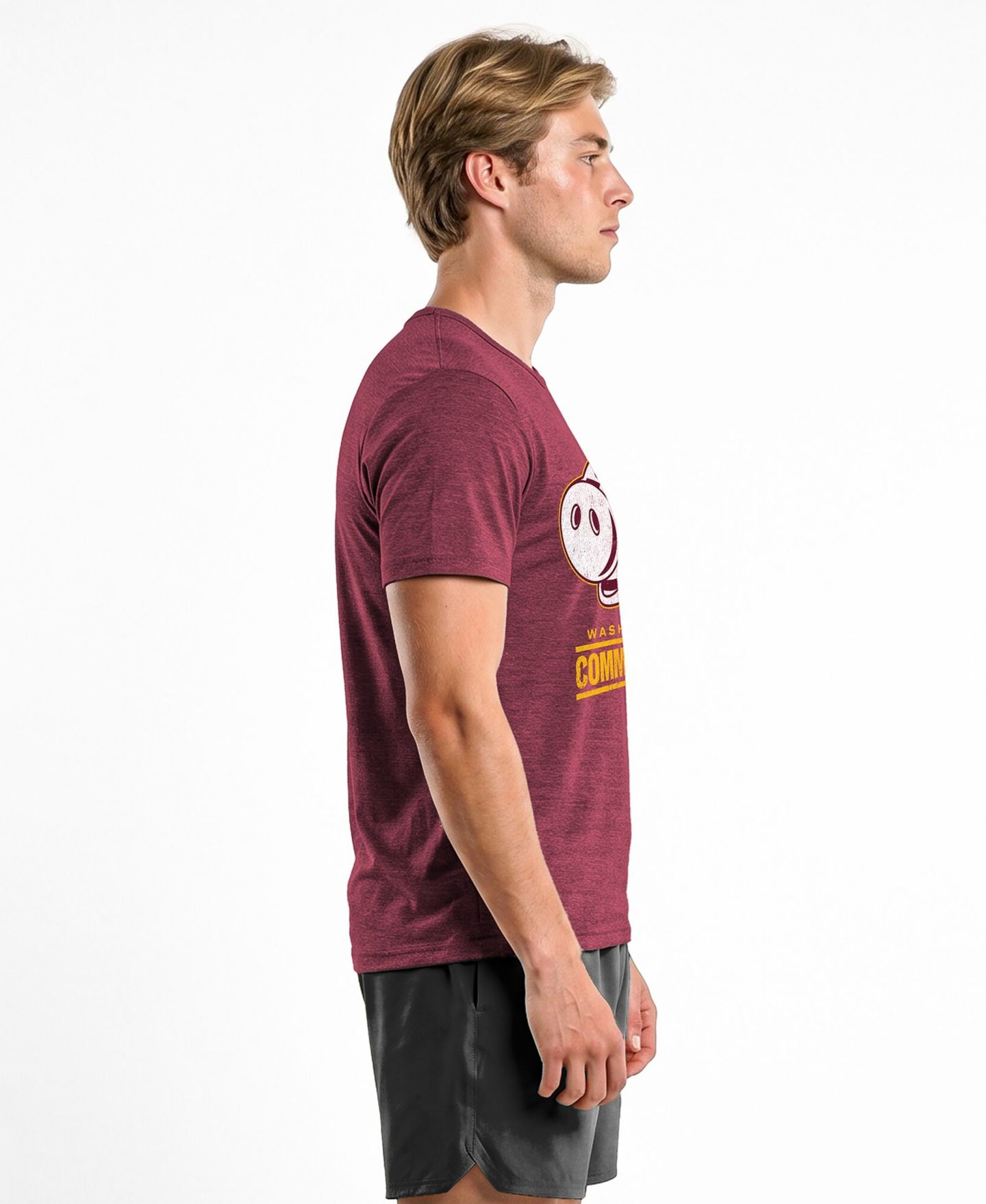 Мужская футболка Champion Burgundy Washington Commanders Disney X Champion Tri-Blend — фото 3