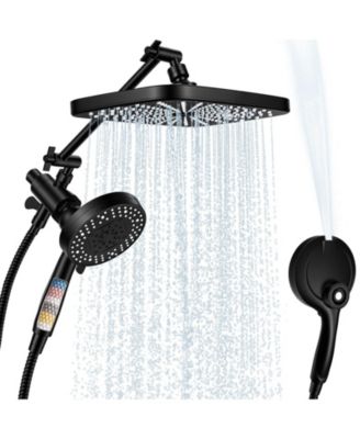 2-in-1 Shower Head Handheld Adjustable Rain Filtered Power Jets