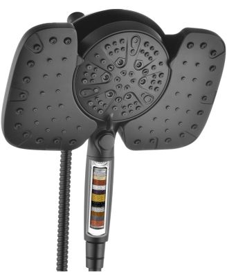 10" 2.5 GPM Shower Head Handheld Rainfall Detachable Settings Filter 2-IN-1