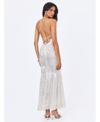 Women's Cameron Sequin Scoop-Neck Mermaid Maxi Dress