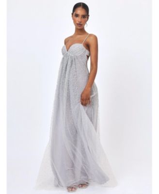 silver formal dresses under $100 for Women back-style_V Back