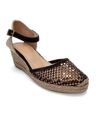 Forever and Always Shoes Women's Drelix Leather Espadrille Sandal