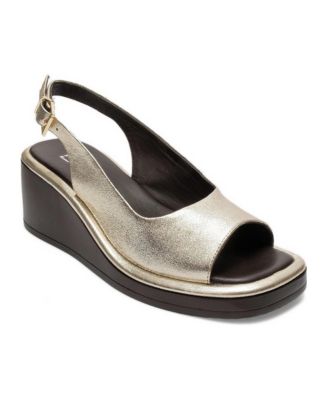 Forever and Always Shoes Women's Orlena Leather Platform Wedge Sandal